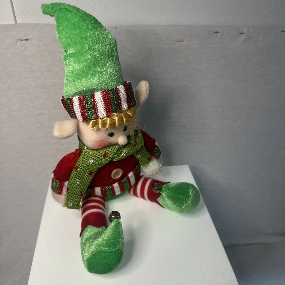 Shelf Sitter Christmas Holiday Elf Stuffed Pixie 12